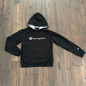 Champion Black Pullover Hoodie Youth XL
